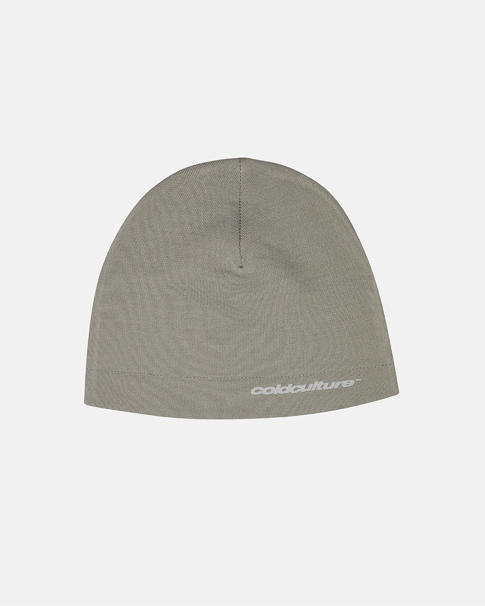 FLASH BEANIE GREY - grey beanie, front view - Cold Culture #packshot