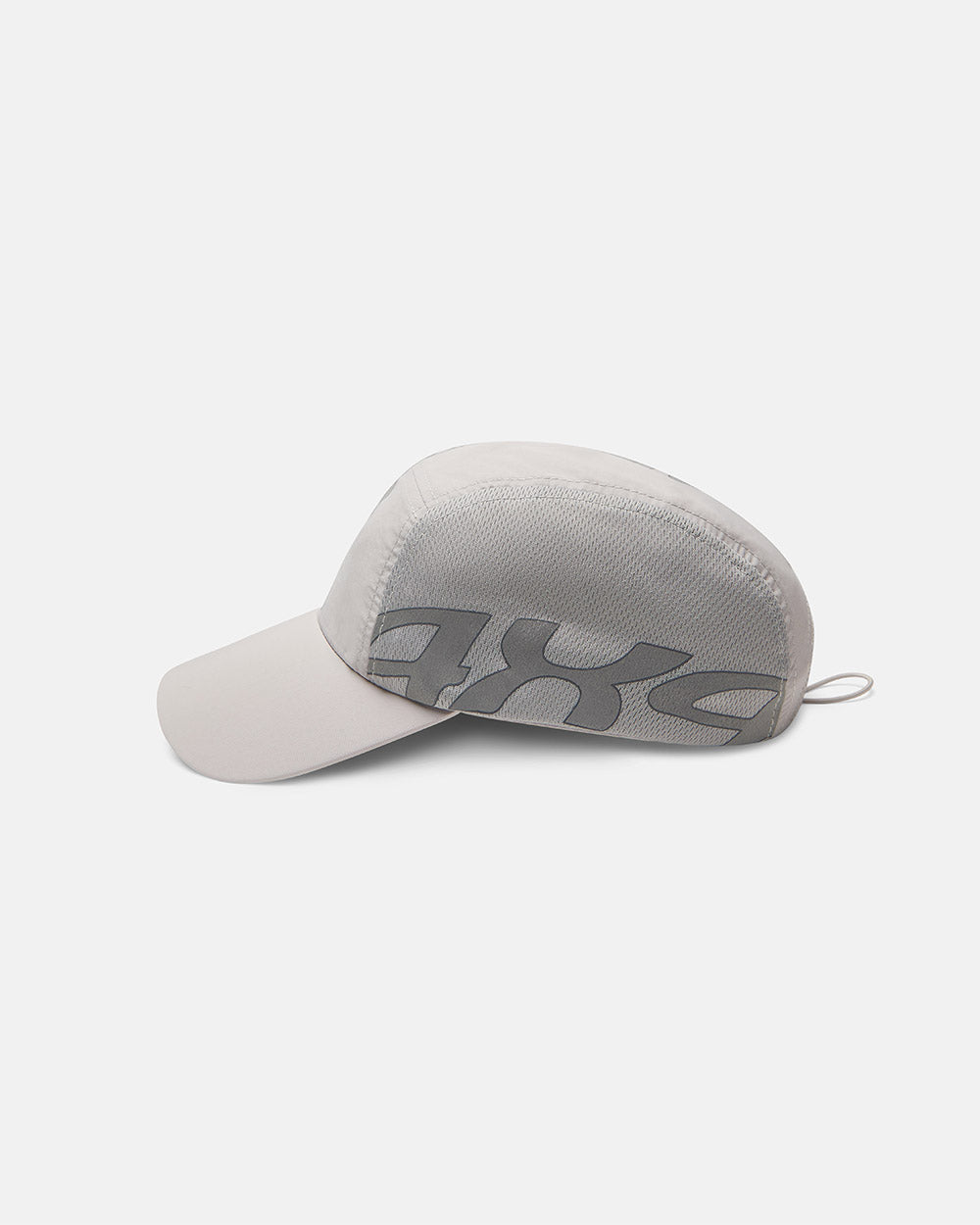 TEK CAP LIGHT GREY - light grey nylon cap, side view - Cold Culture #packshot