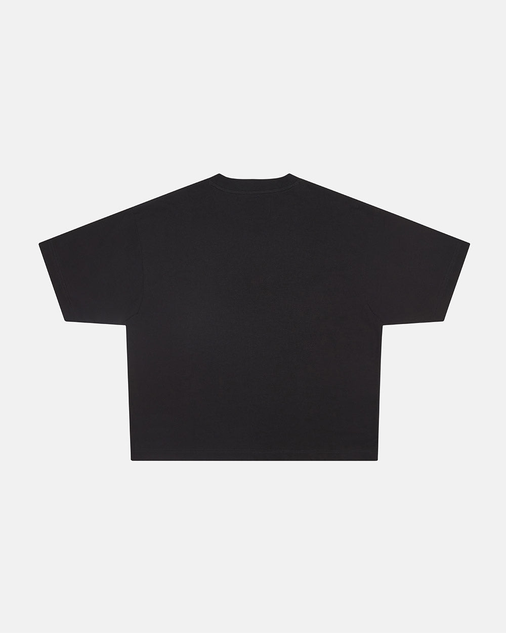 ADVENTURES TEE BLACK & WHITE - black graphic print tee, back view - Cold Culture #packshot