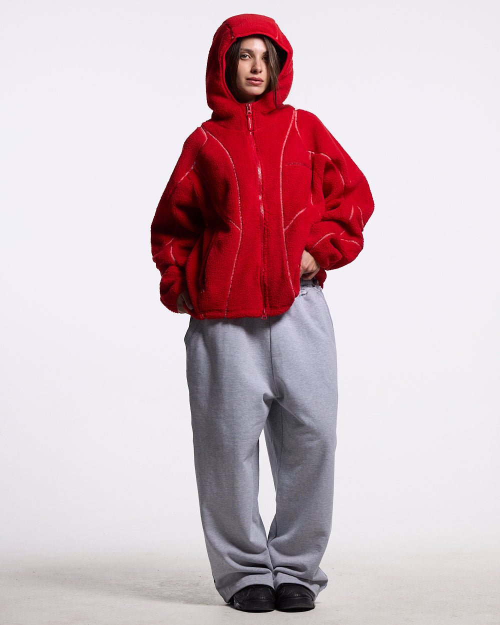 AERO FLEECE RED - Cold Culture #woman