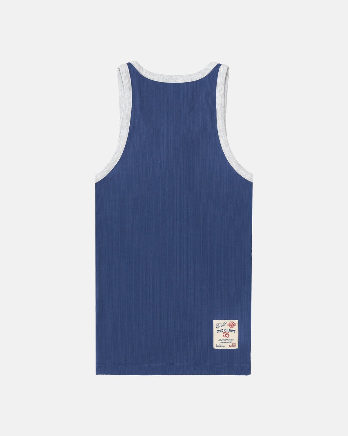 ALWAYS MOVING TANK TOP NAVY - Cold Culture #packshot
