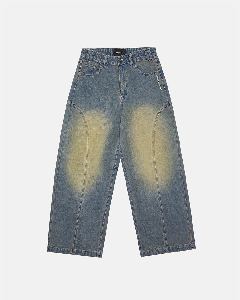 ARTWEAR JEANS BLUE DENIM - washed blue denim pants, front view - Cold Culture #packshot