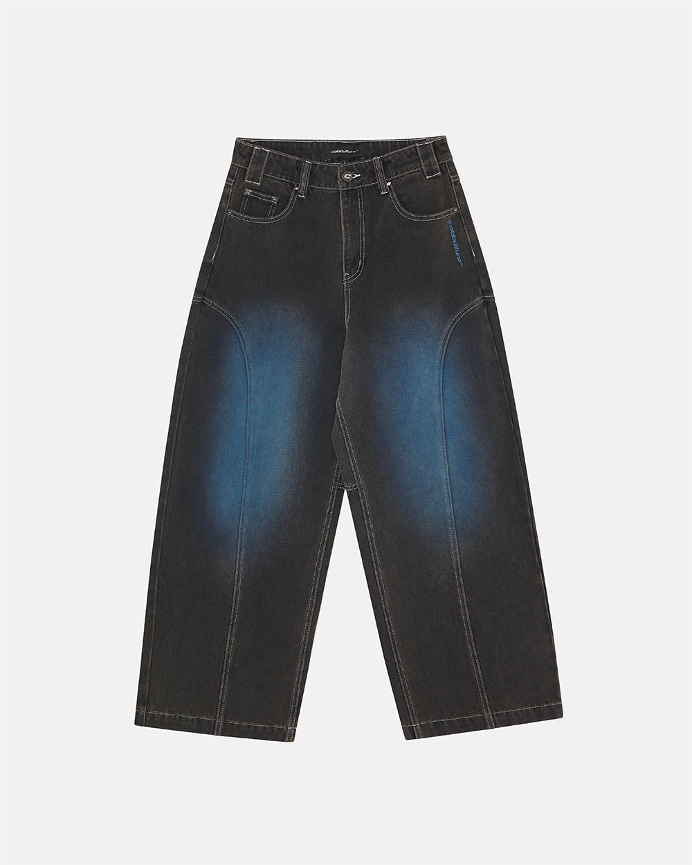 ARTWEAR JEANS GREY DENIM - grey washed denim pants, front view - Cold Culture #packshot