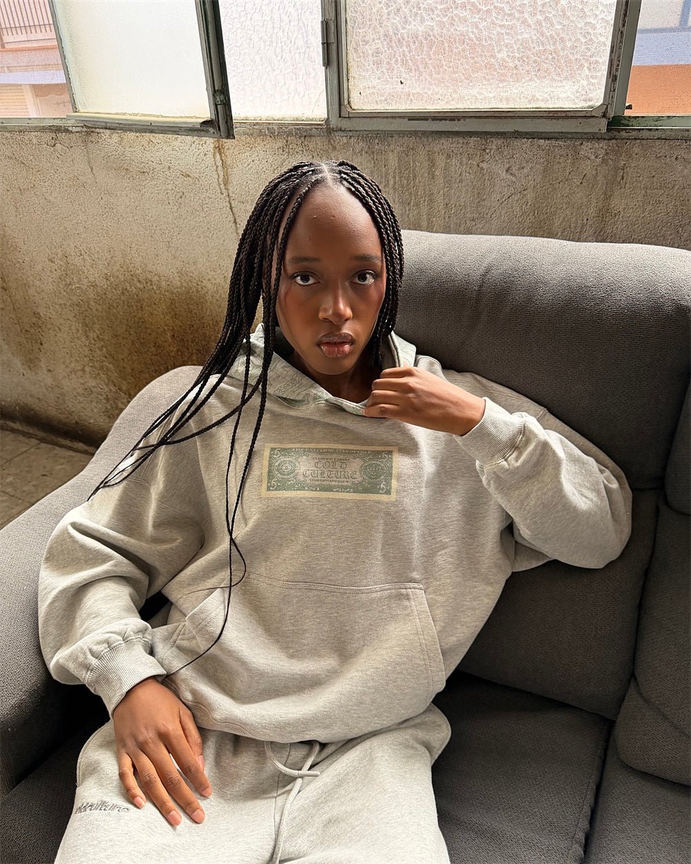 BANDS HOODIE MAN HEATHER GREY - Cold Culture