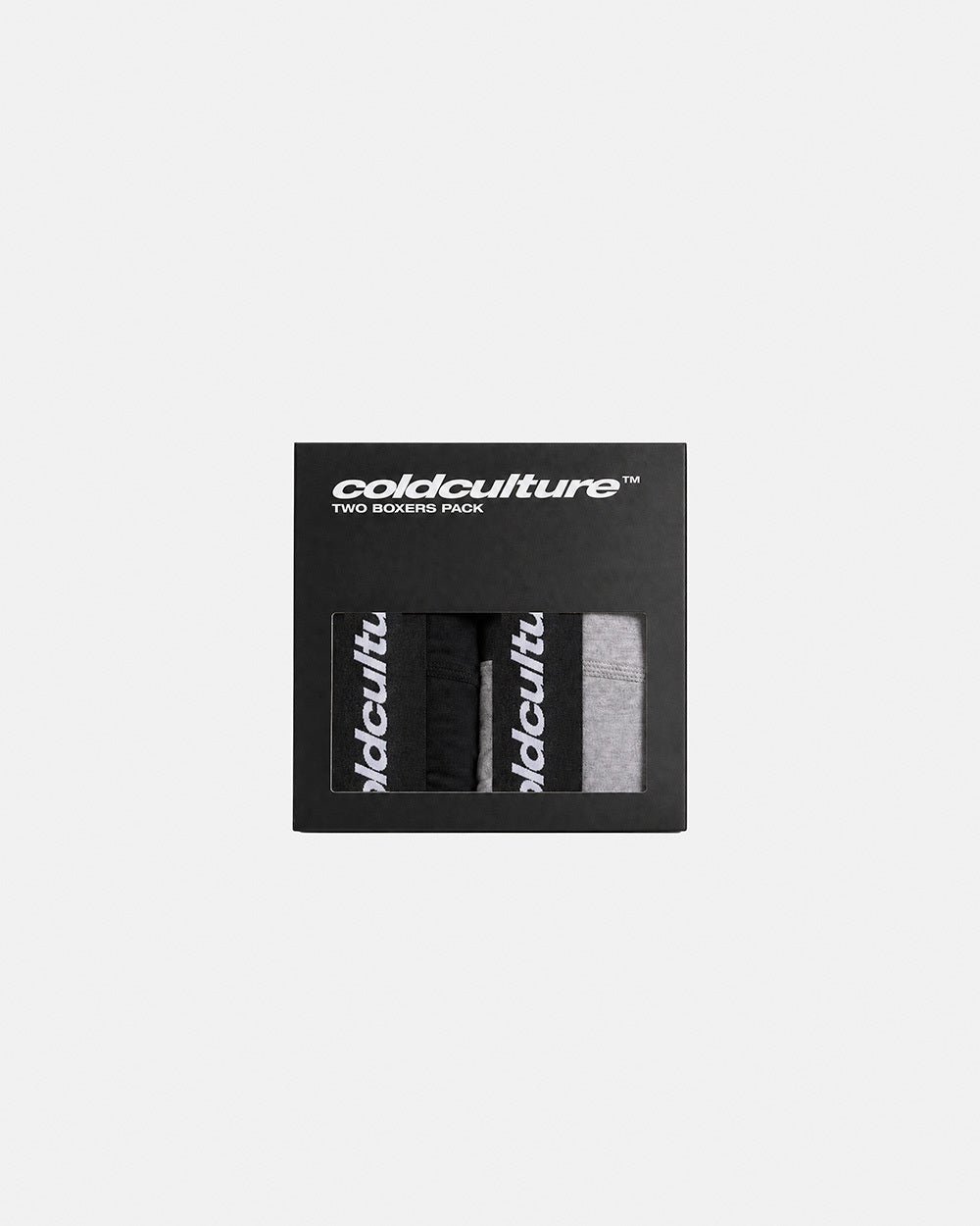 BASIC BOXERS PACK HEATHER GREY & BLACK - Cold Culture #packshot