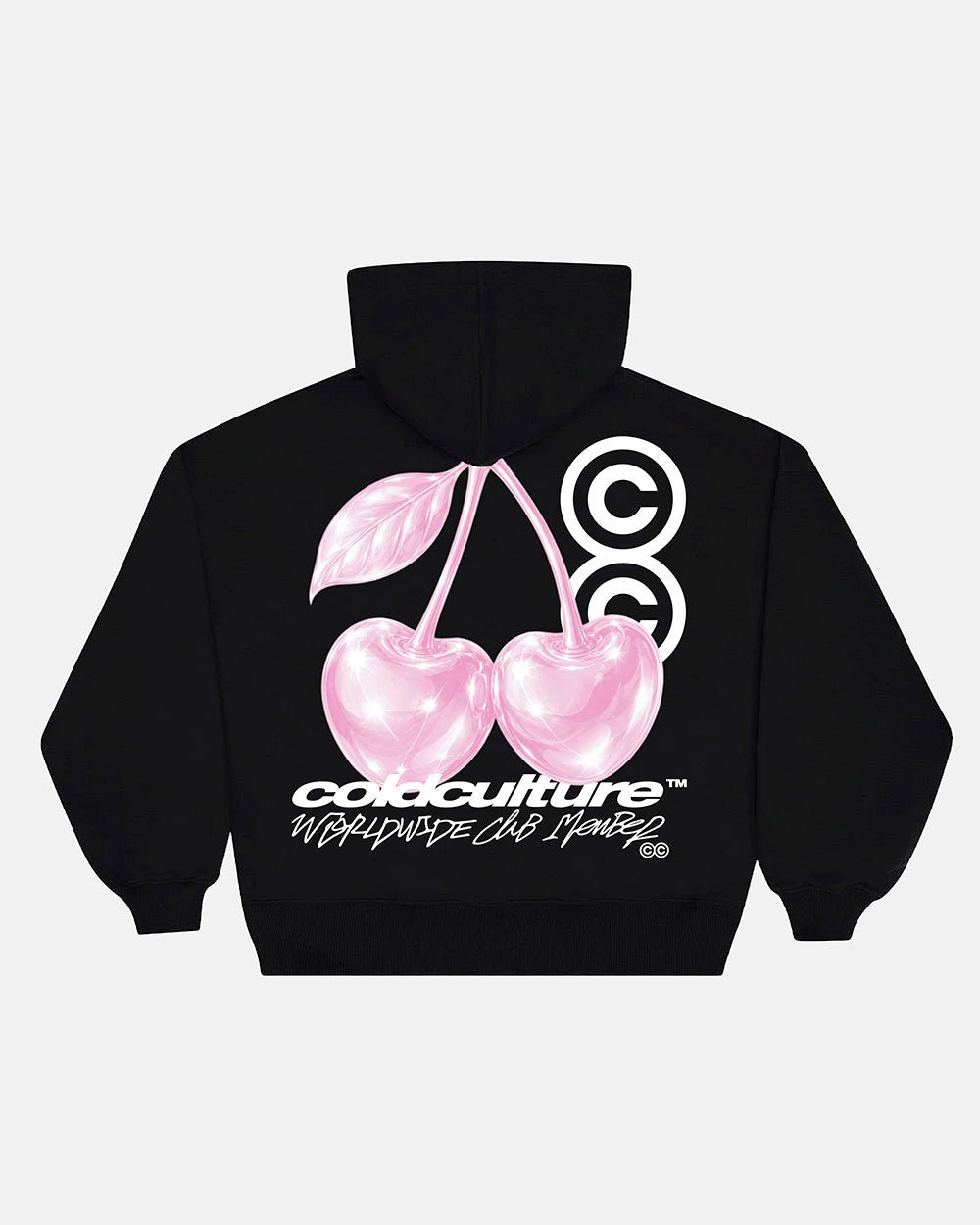 BERRY HOODIE BLACK - Cold Culture #packshot