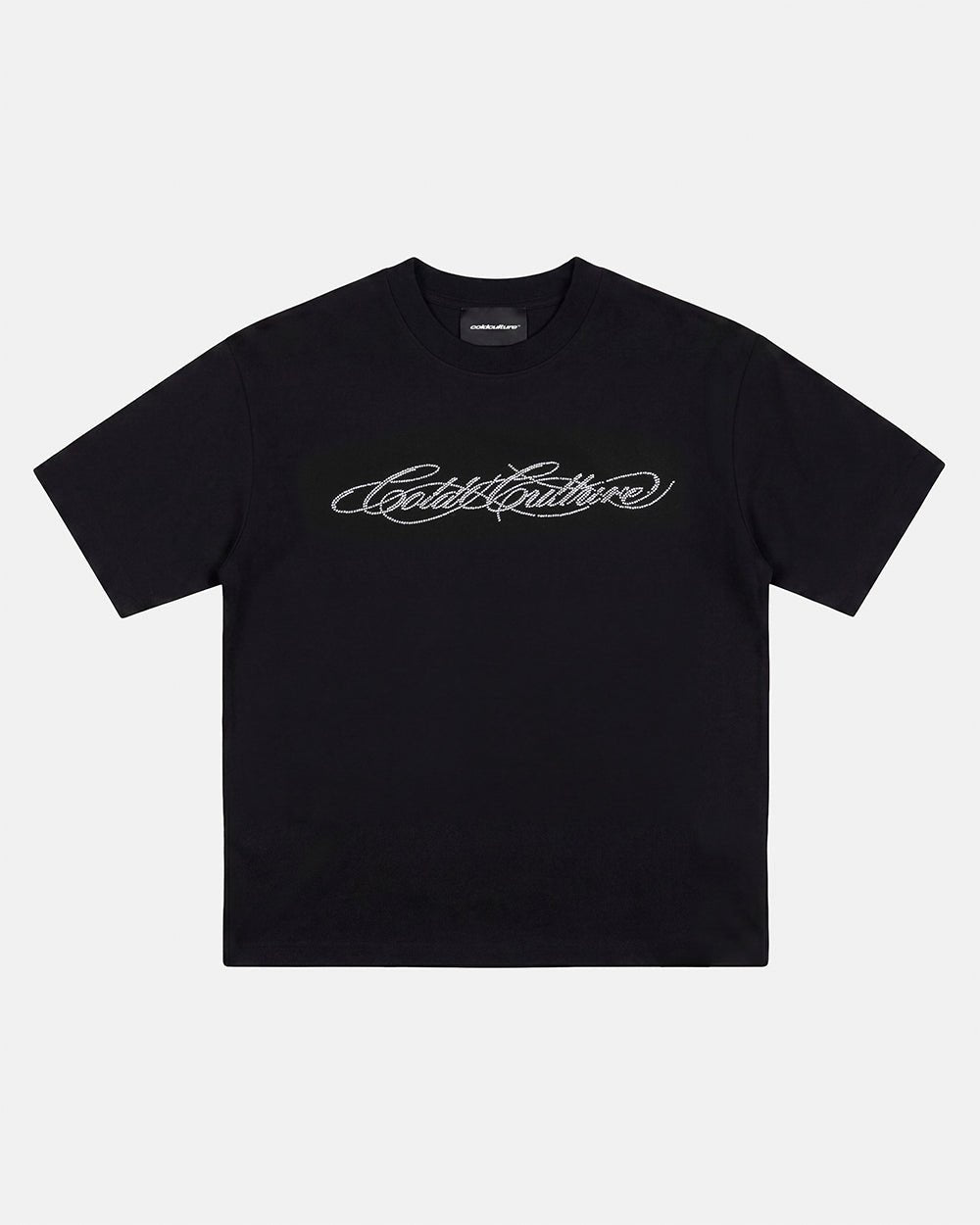 BLING REGULAR TEE BLACK - Cold Culture #packshot