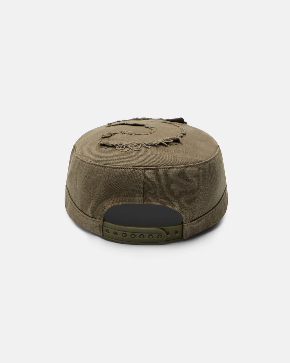 BOSSMAN CAP BROWN - brown studded cap, back view - Cold Culture #packshot