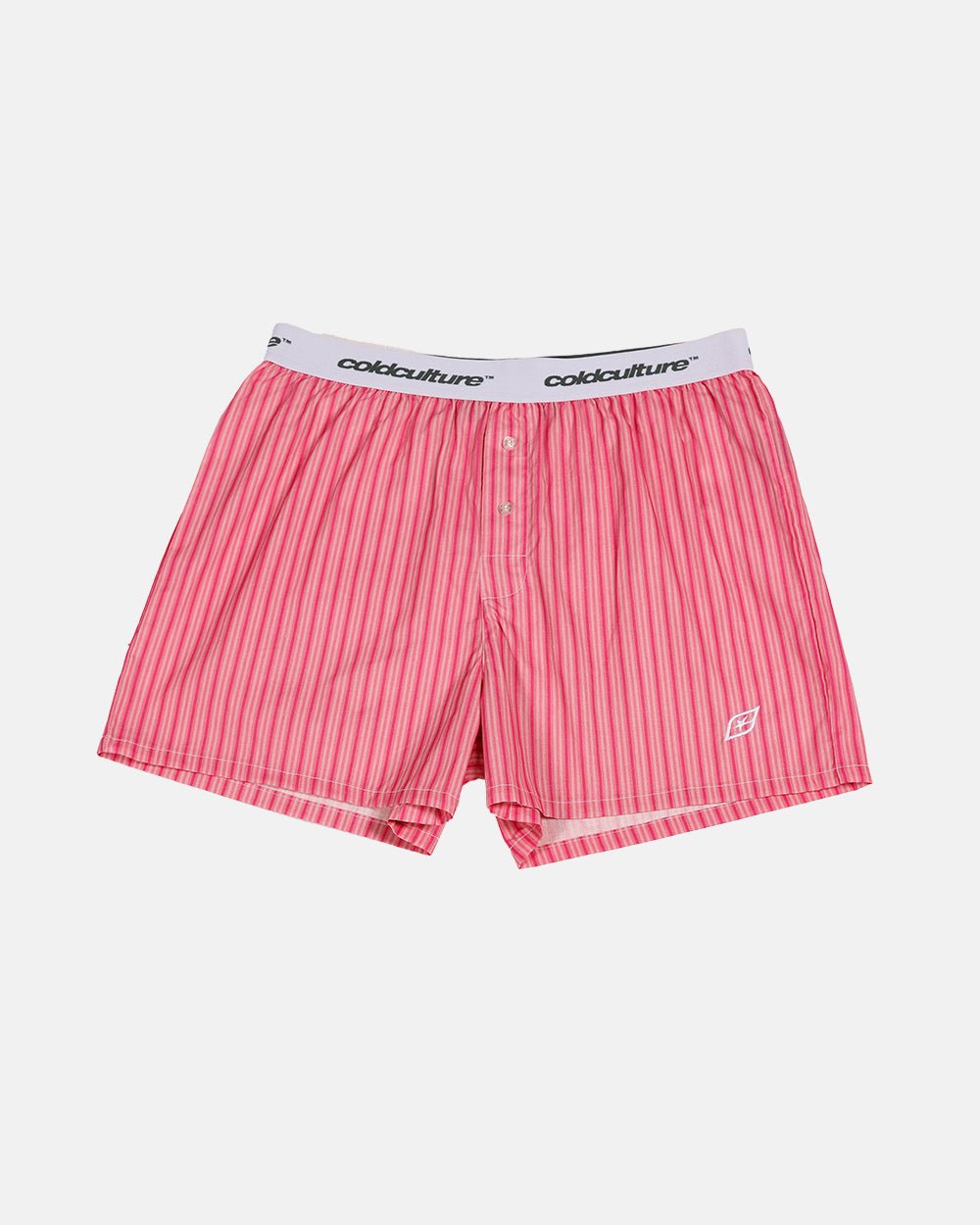 BOXERS STRIPED PACK PINK/BLUE STRIPES - pink and blue striped boxers pack, front view - Cold Culture #packshot