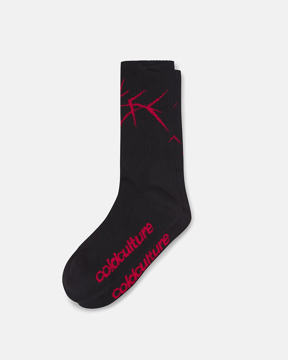 BRAMBLES SOCKS BLACK & RED - Cold Culture #packshot