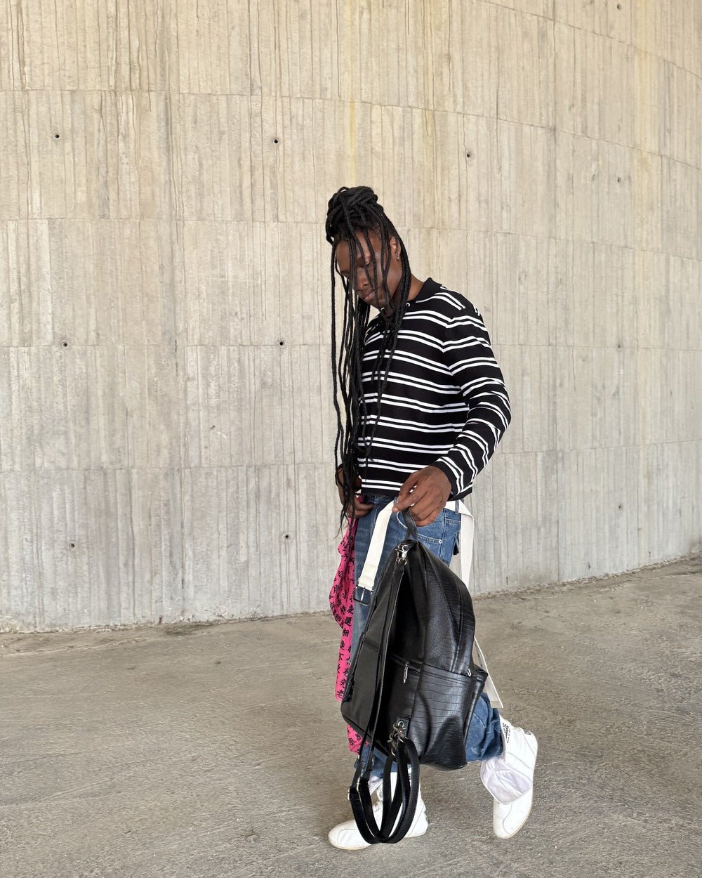 BREAKOUT KNIT POLO BLACK - Cold Culture