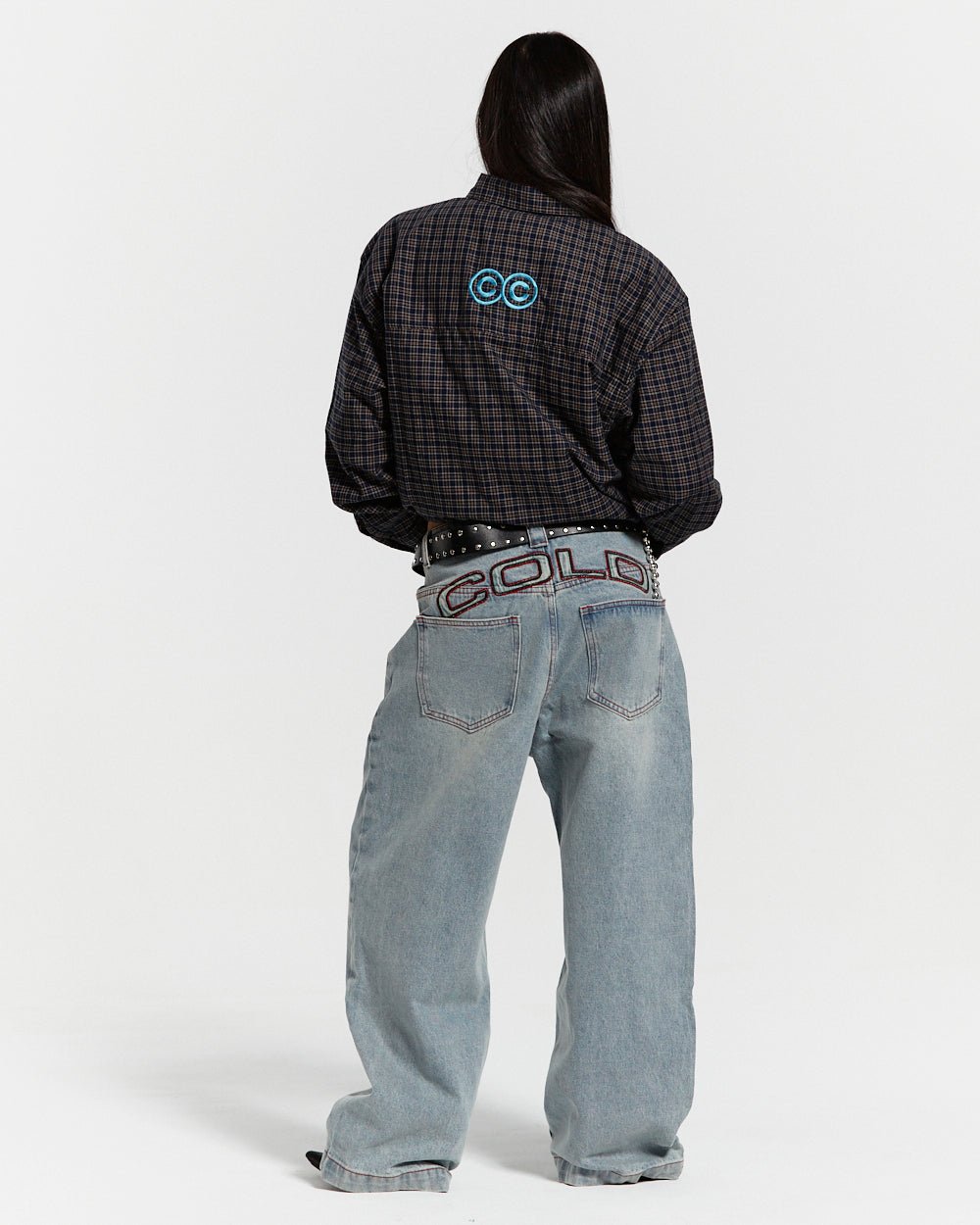 BRICK LANE SHIRT BLUE SQUARE - COLD CULTURE #woman