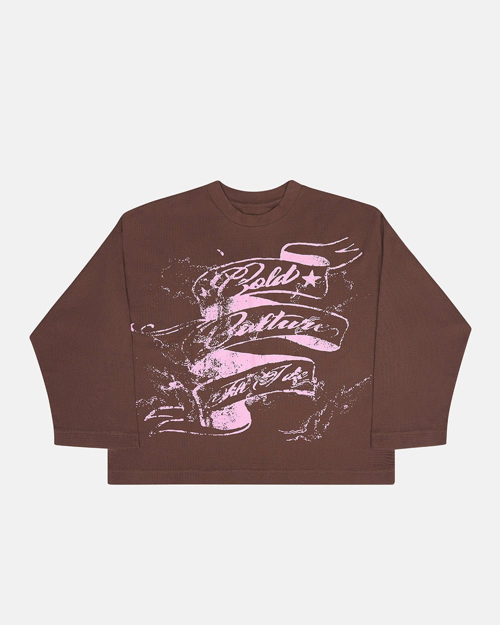 BURNT ICONS LONGSLEEVE OFF BROWN - Cold Culture #packshot