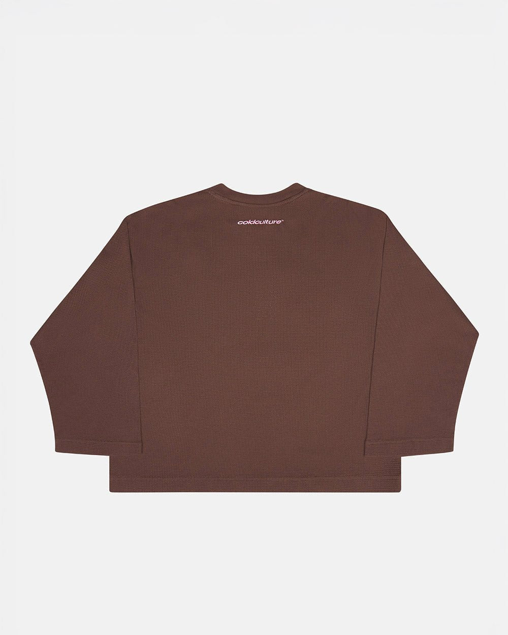 BURNT ICONS LONGSLEEVE OFF BROWN - Cold Culture #packshot