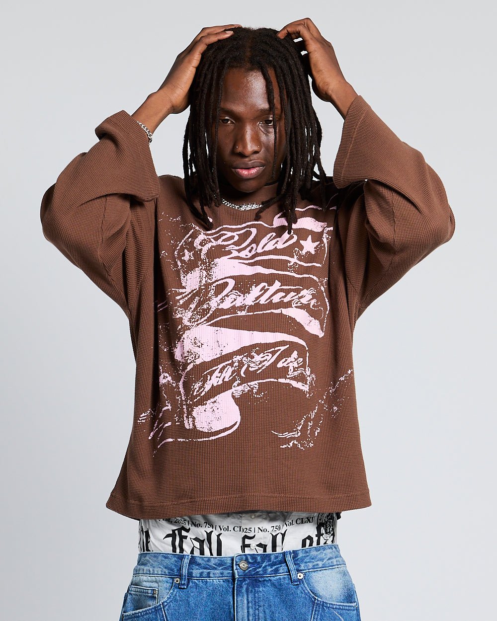 BURNT ICONS LONGSLEEVE OFF BROWN - Cold Culture #man