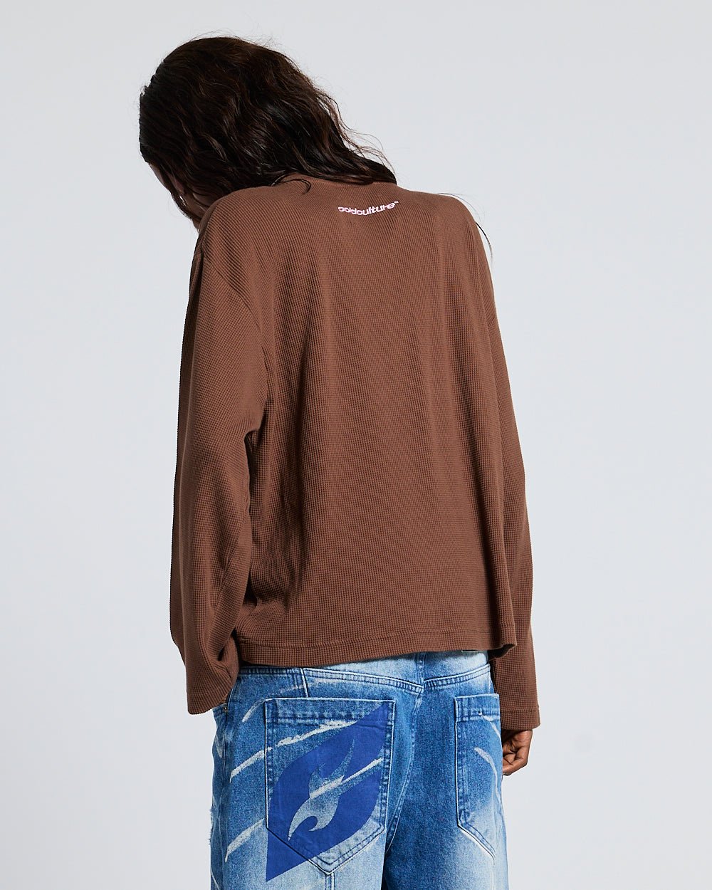 BURNT ICONS LONGSLEEVE OFF BROWN - Cold Culture #woman