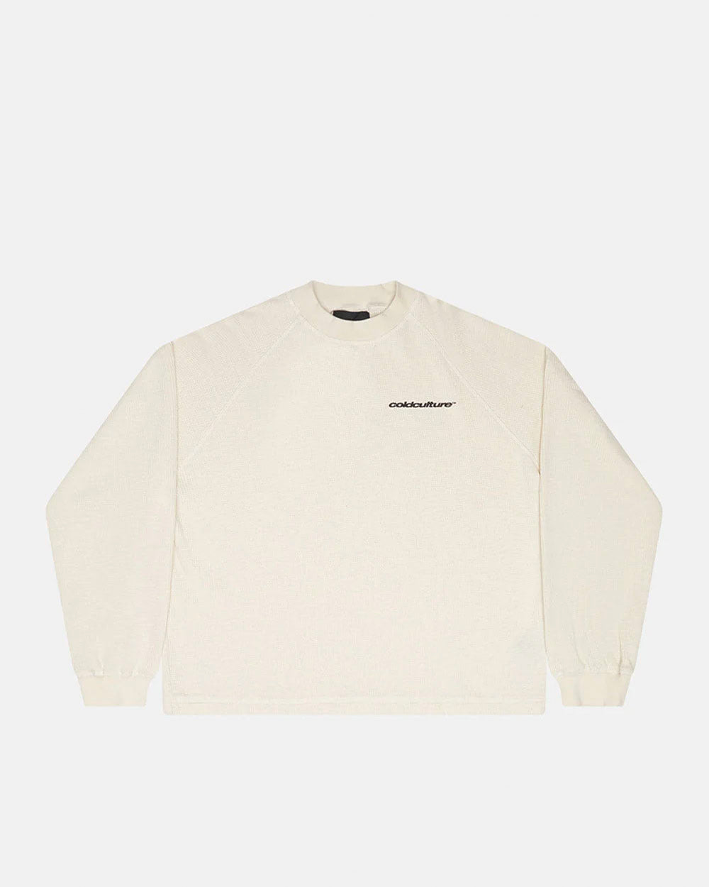 CAMO THERMAL LONGSLEEVE TEE WHITE - COLD CULTURE #packshot