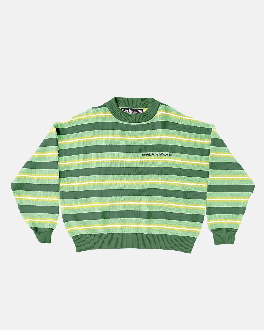 CASINO STRIPES KNIT PALE JADE - COLD CULTURE #packshot