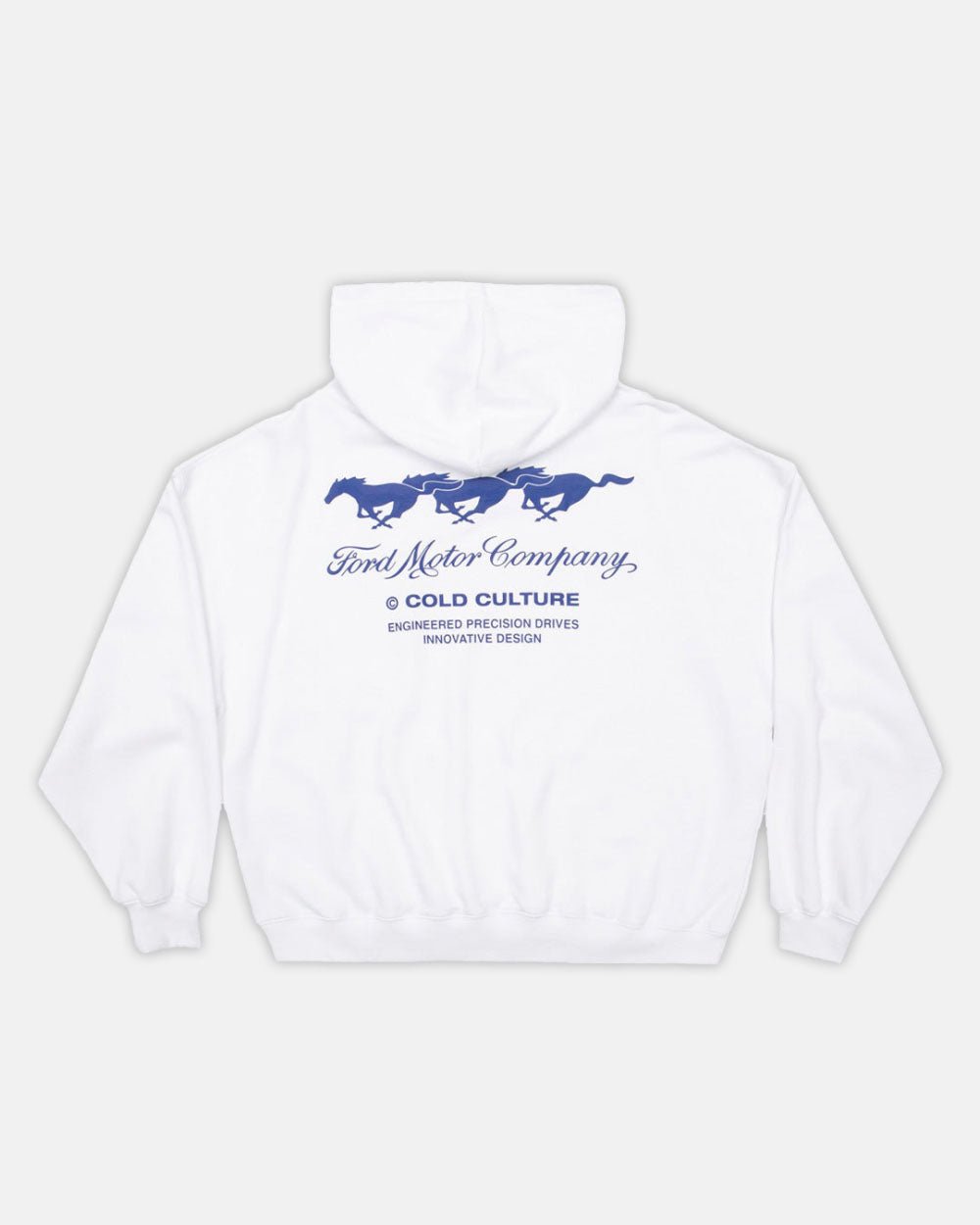 CLASH HOODIE WHITE - COLD CULTURE #packshot
