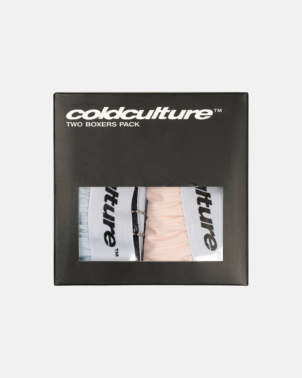 CLASSIC BOXERS PACK BABY BLUE & PINK - baby blue and pink boxers, flat lay - Cold Culture #packshot