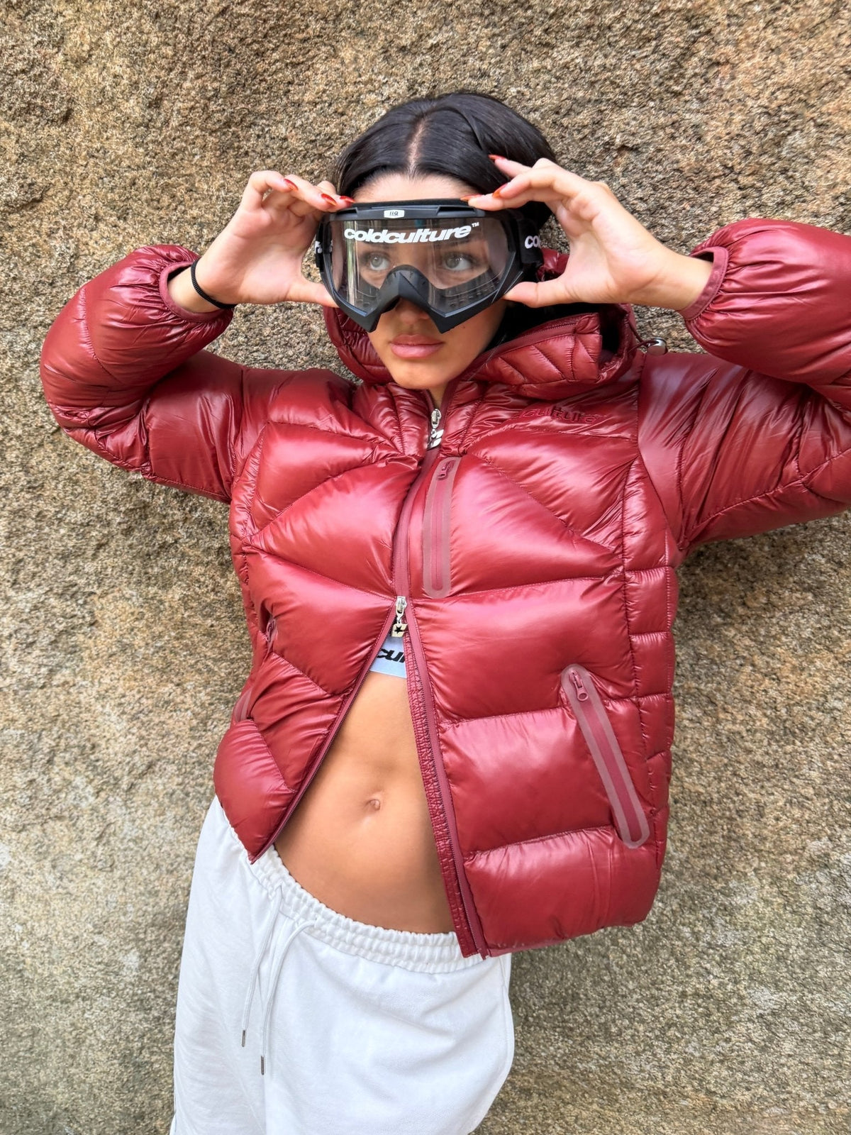 CLOUD ARMOR PUFFER BURGUNDY - Cold Culture