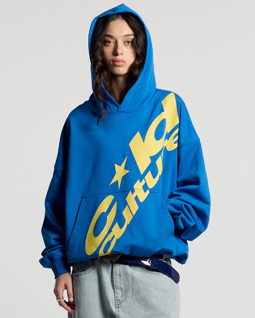CLUB HOODIE BLUE & YELLOW - Cold Culture #woman