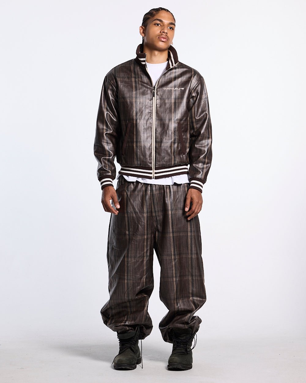 CLUB ZIP UP BROWN - Cold Culture #man