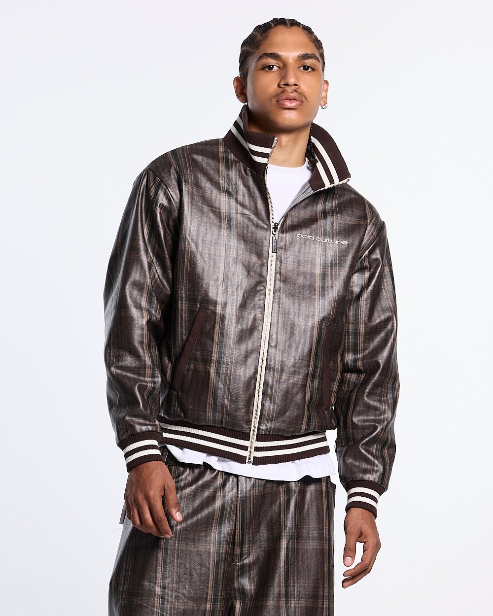 CLUB ZIP UP BROWN - Cold Culture #woman