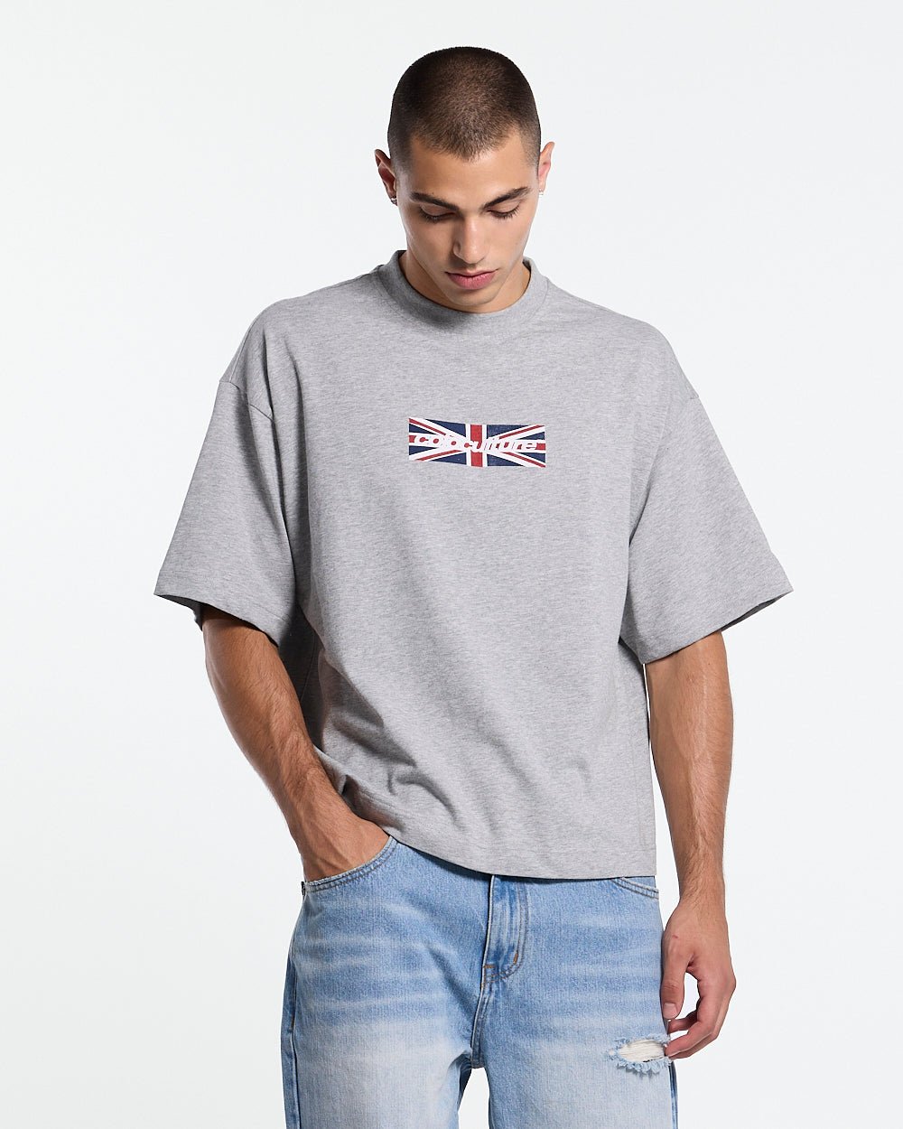 COLD ERA TEE HEATHER GREY - Cold Culture #man
