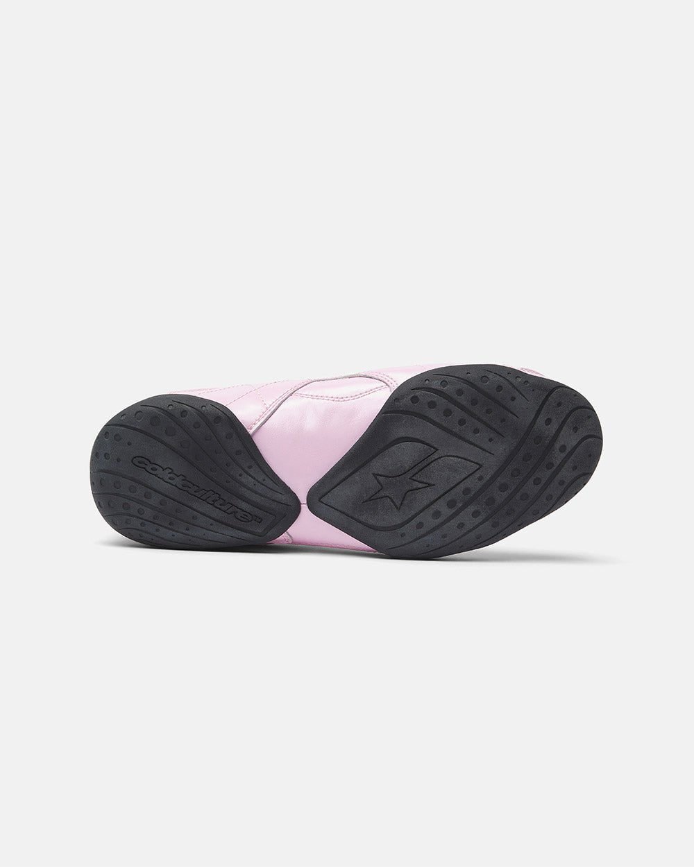 COLD HOOK SNEAKER PINK - pink velcro strap sneakers, detail close-up - Cold Culture
