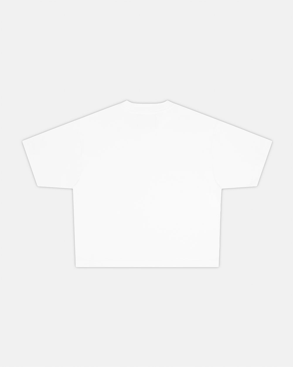 COLLECTIVE TEE WHITE - white graphic print tee, back view - Cold Culture #packshot