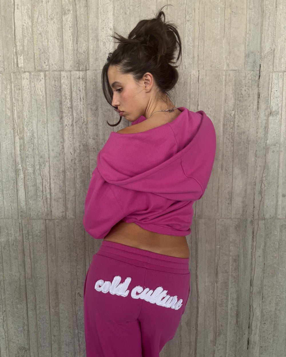 COLLEGE 55 SWEATPANTS PINK - Cold Culture #woman