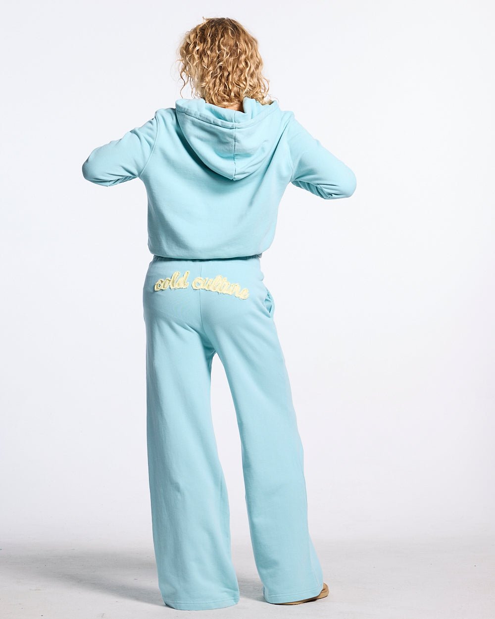 COLLEGE 55 ZIP HOODIE BLUE - Cold Culture #woman