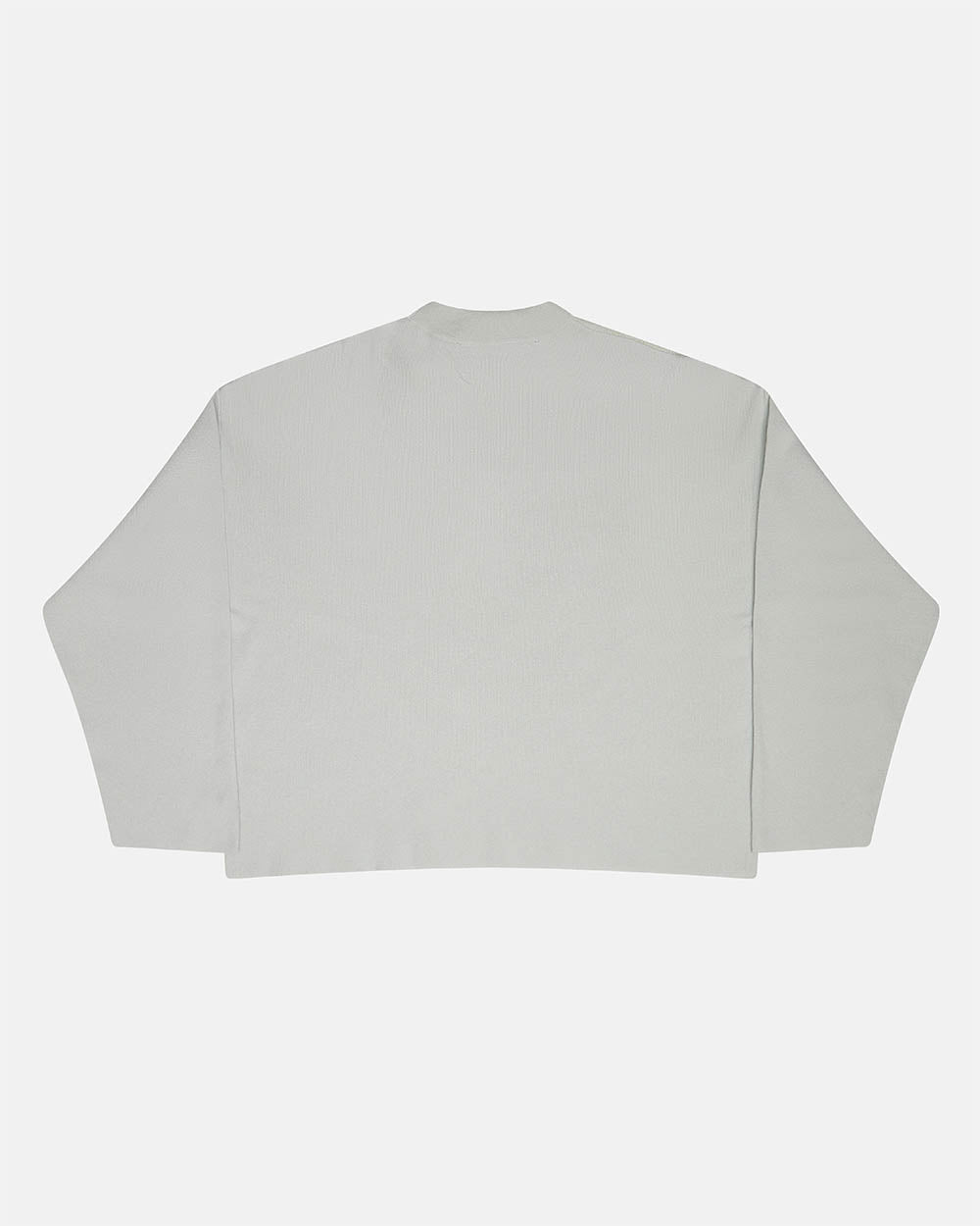 COOL COLD KNIT BEIGE - beige graphic print knit sweater, back view - Cold Culture #packshot