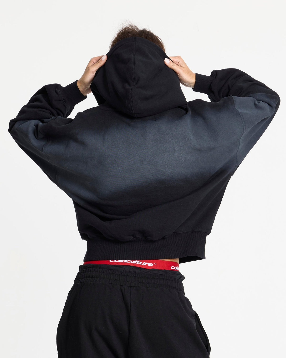 CROSSED HOODIE BLACK - Cold Culture