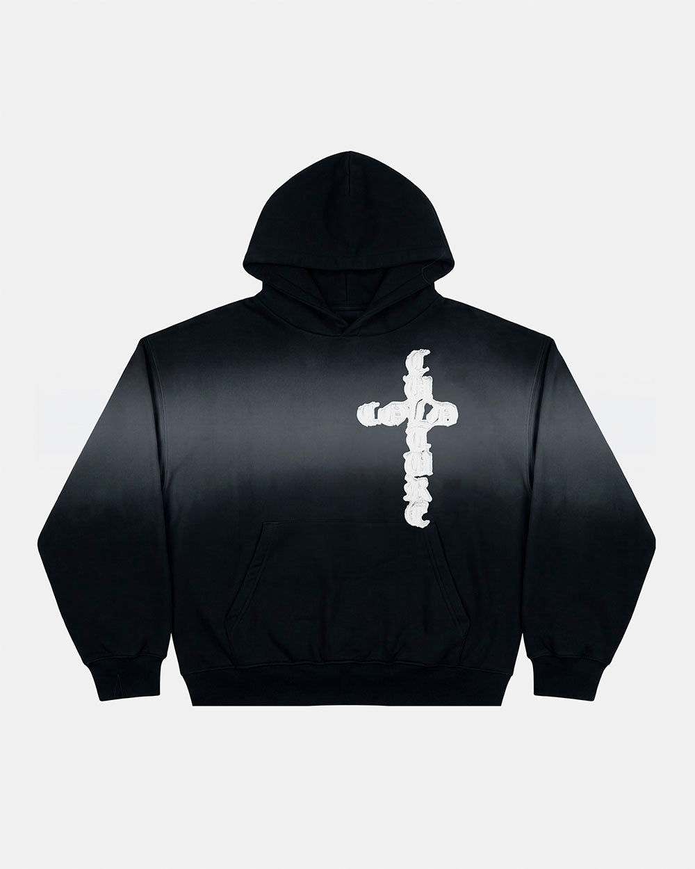 CROSSED HOODIE BLACK - Cold Culture