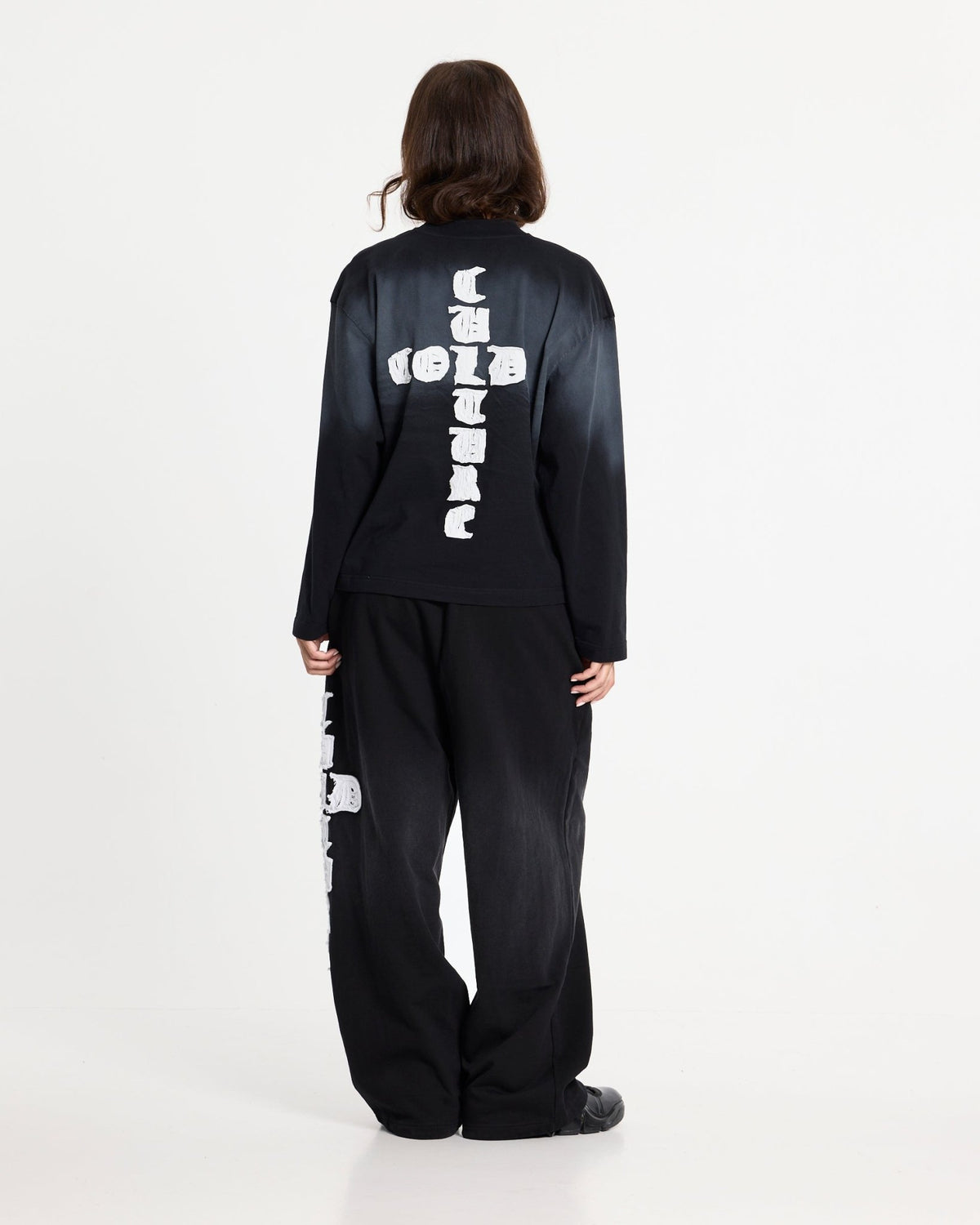 CROSSED LONGSLEEVE BLACK - Cold Culture
