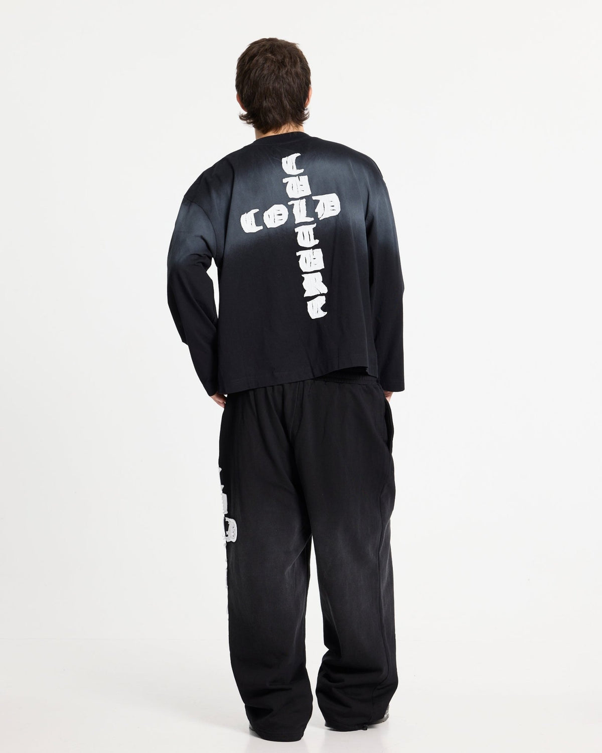 CROSSED LONGSLEEVE BLACK - Cold Culture