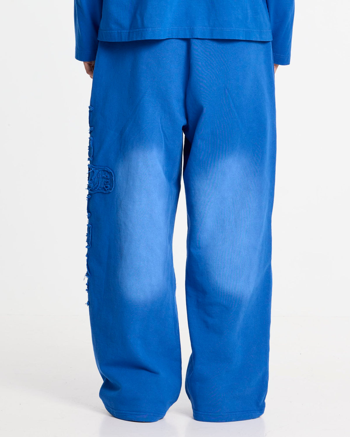CROSSED SWEATPANTS BLUE - Cold Culture