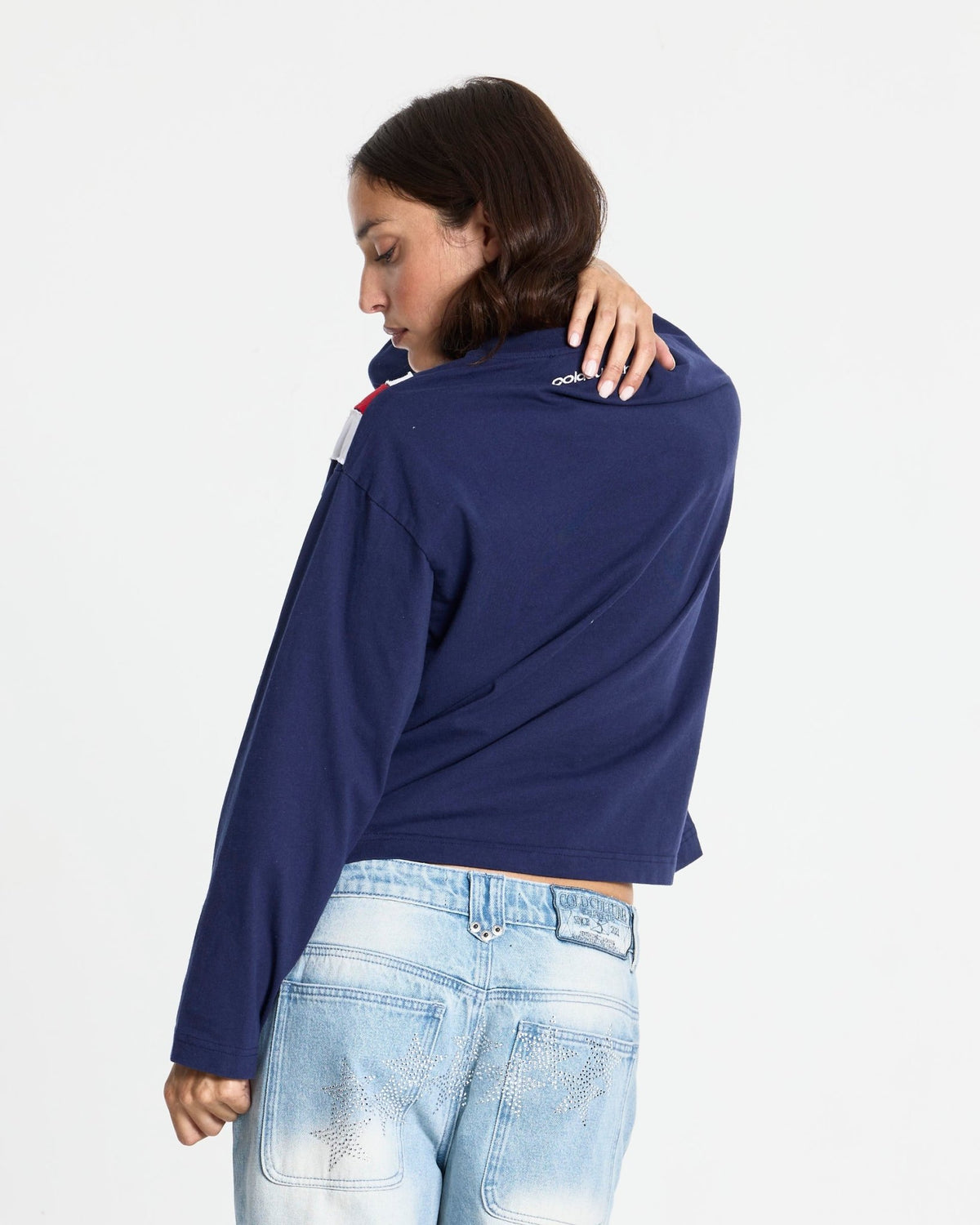 CROWN LONGSLEEVE BLUE - Cold Culture