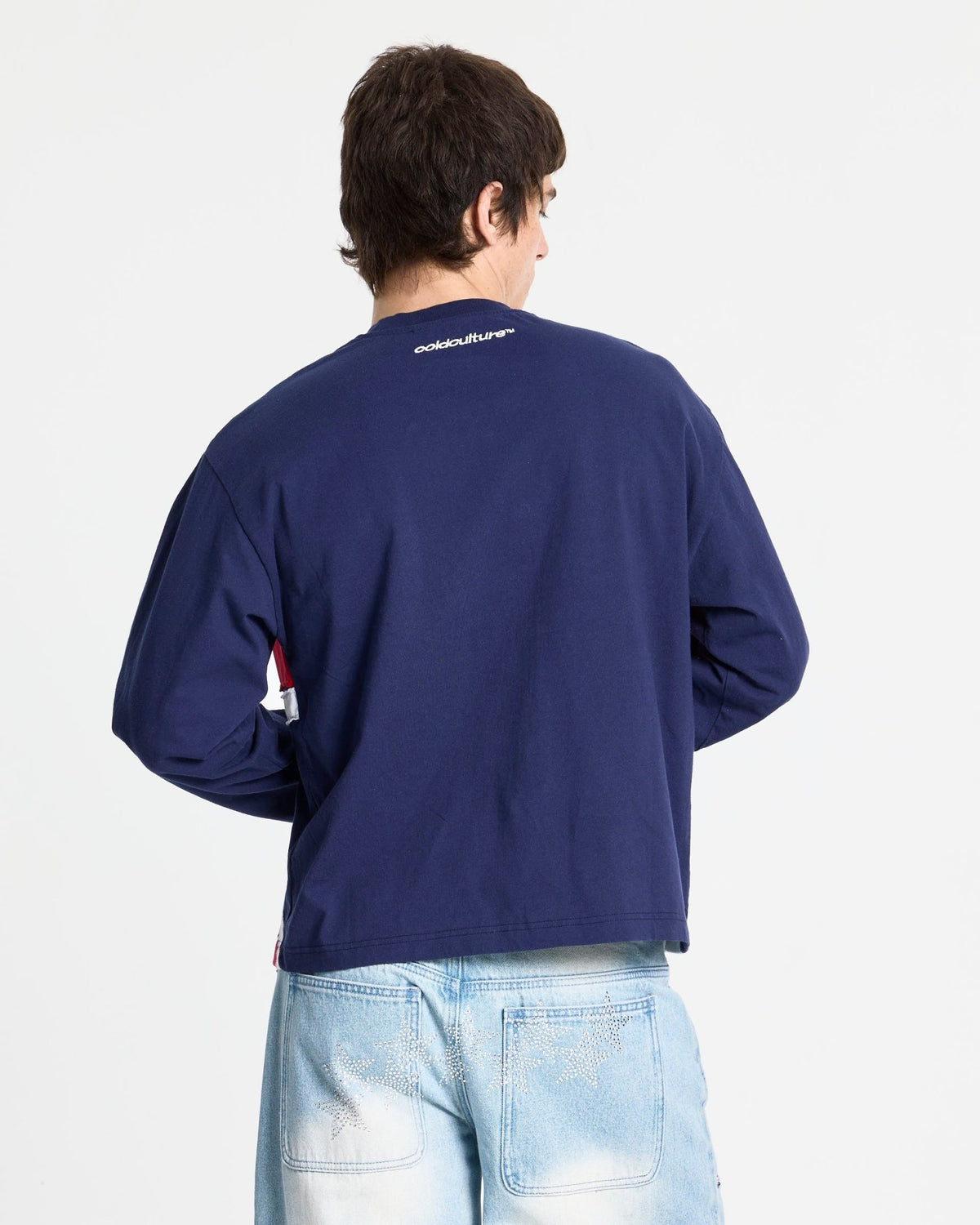 CROWN LONGSLEEVE BLUE - Cold Culture
