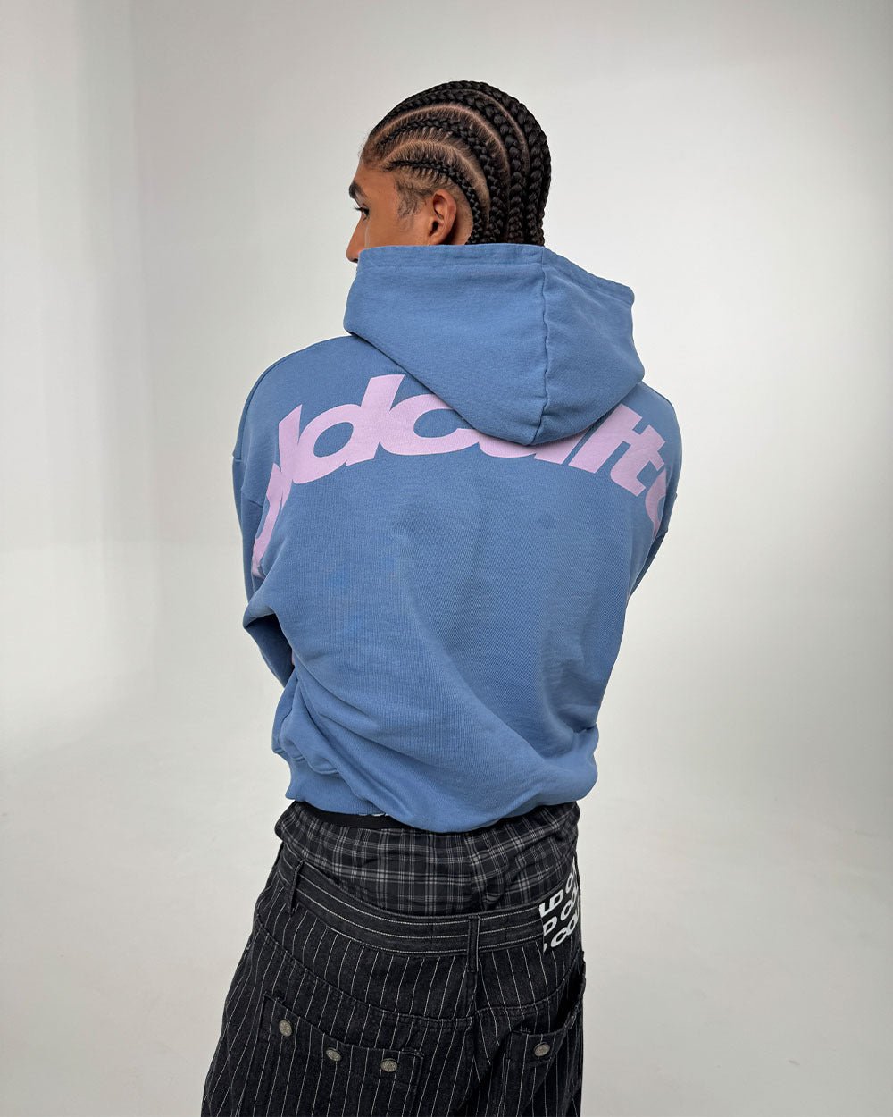 CURVED HOODIE NEW BLUE - Cold Culture #man