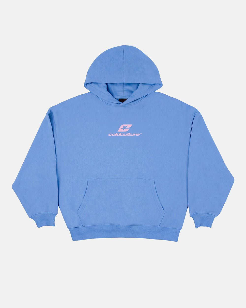 CURVED HOODIE NEW BLUE - Cold Culture #packshot