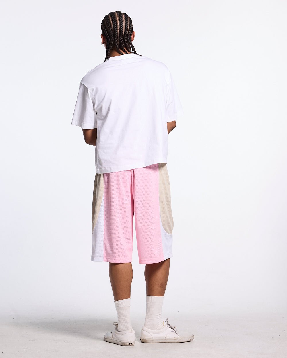 DECALS SHORT MAN WHITE AND PINK AND BEIGE - Cold Culture #man