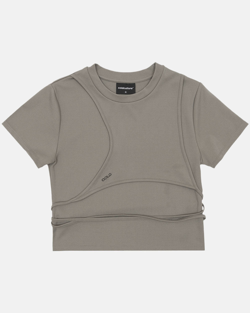 DECONSTRUCTED TEE QUARTZ GREY - COLD CULTURE #packshot