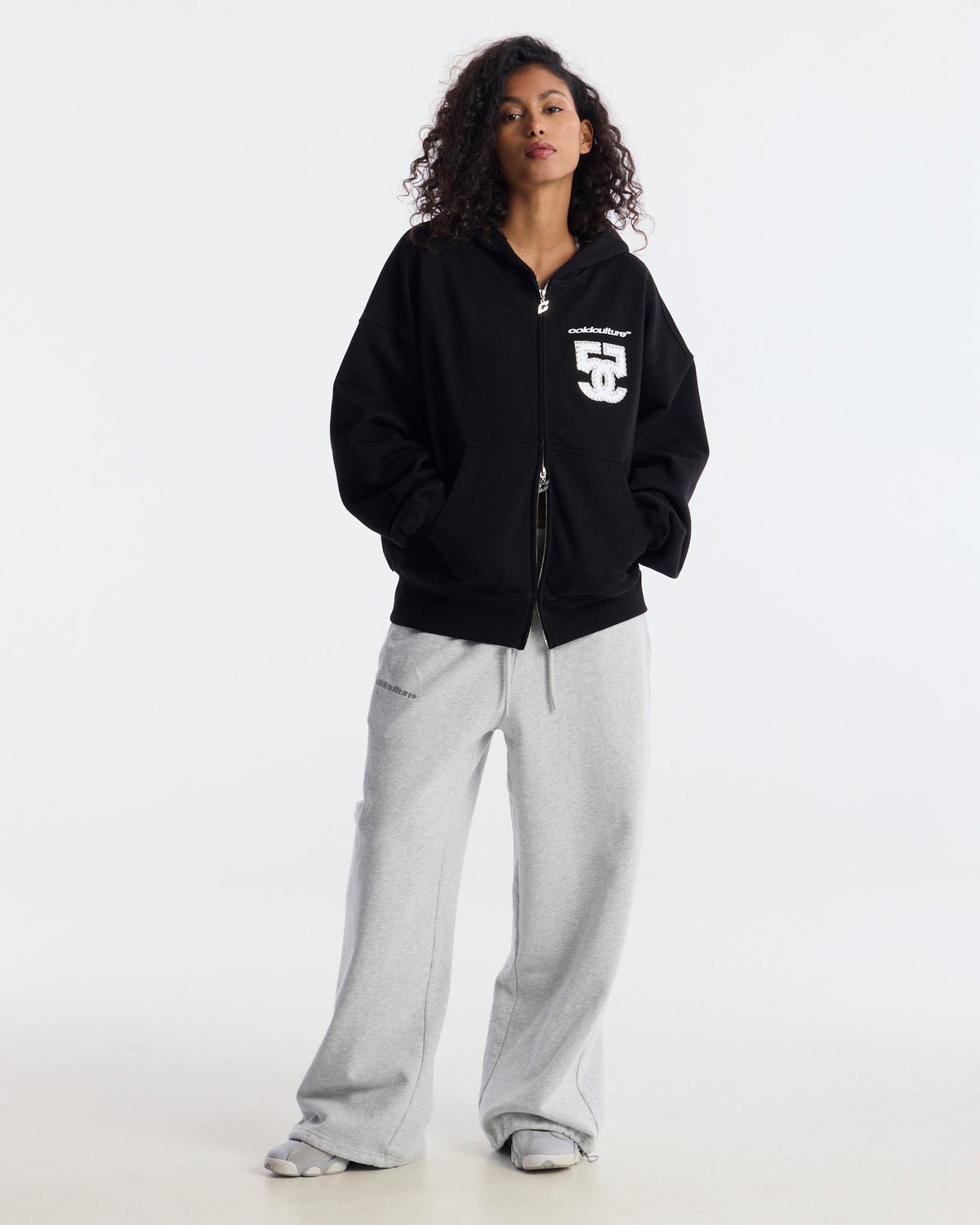 DISTRESS SWEATPANTS HEATHER GREY - Cold Culture