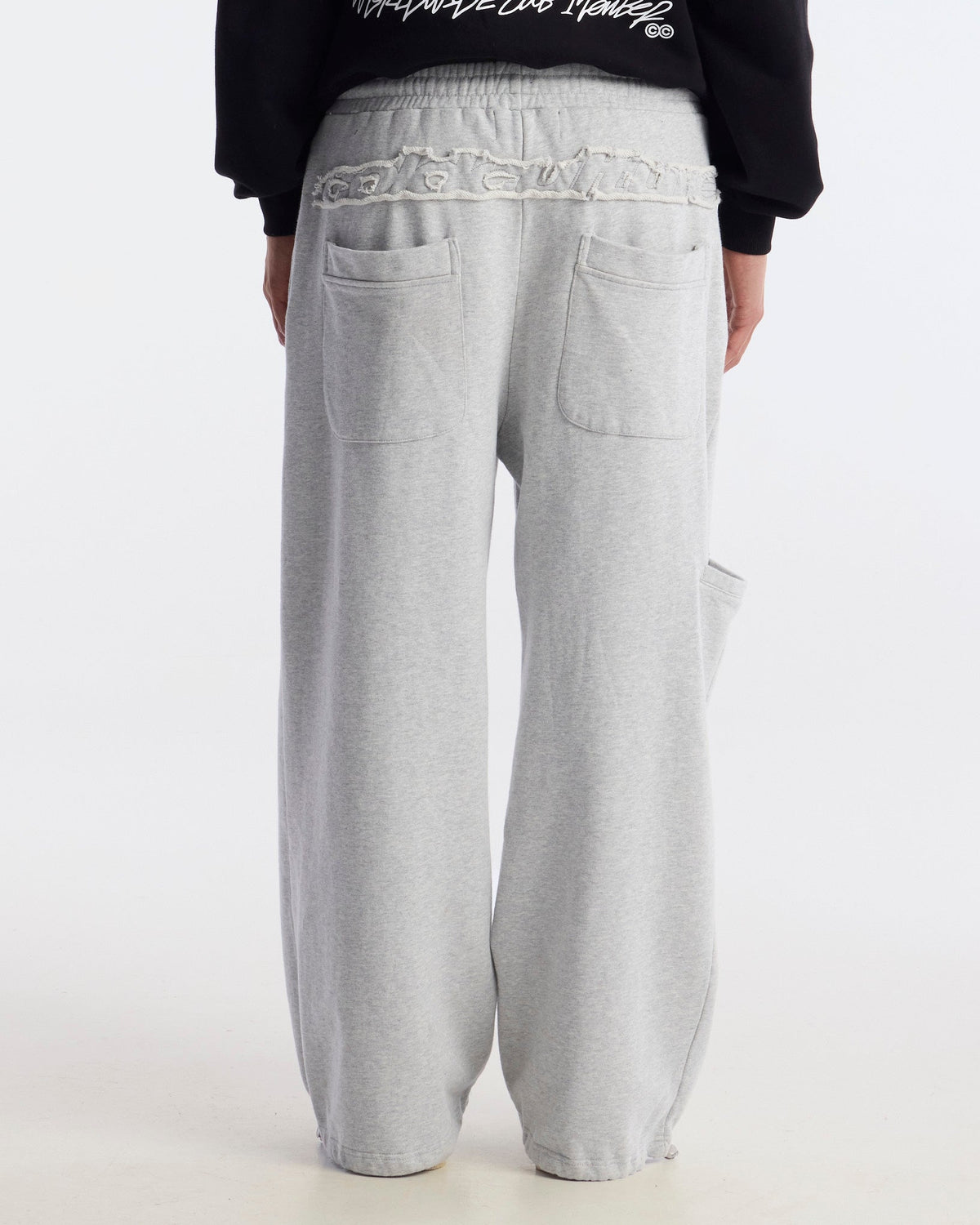 DISTRESS SWEATPANTS HEATHER GREY - Cold Culture