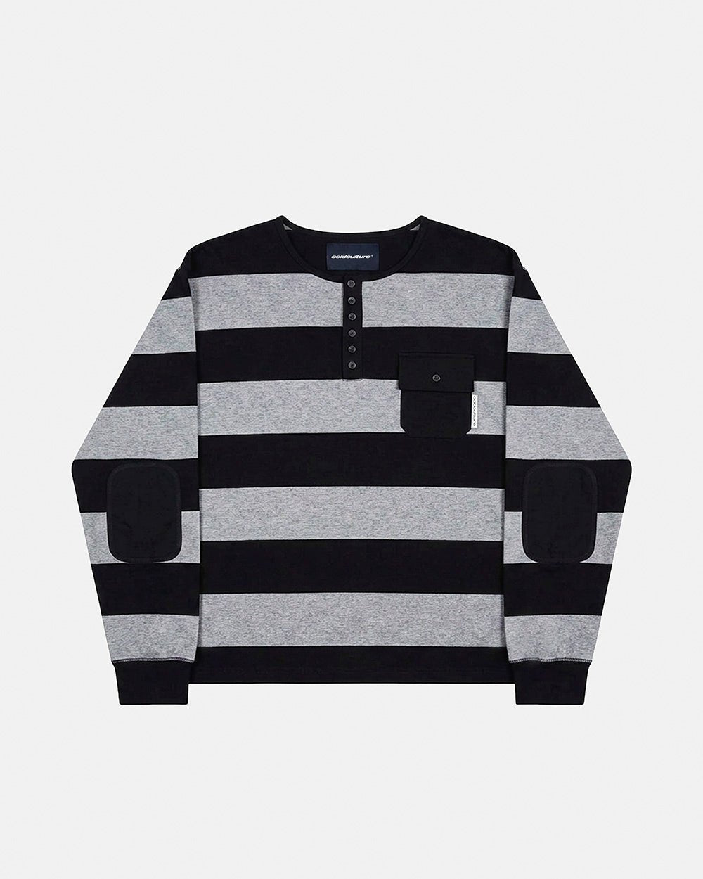 DOCKSIDE TEE GREY STRIPES - Cold Culture #packshot