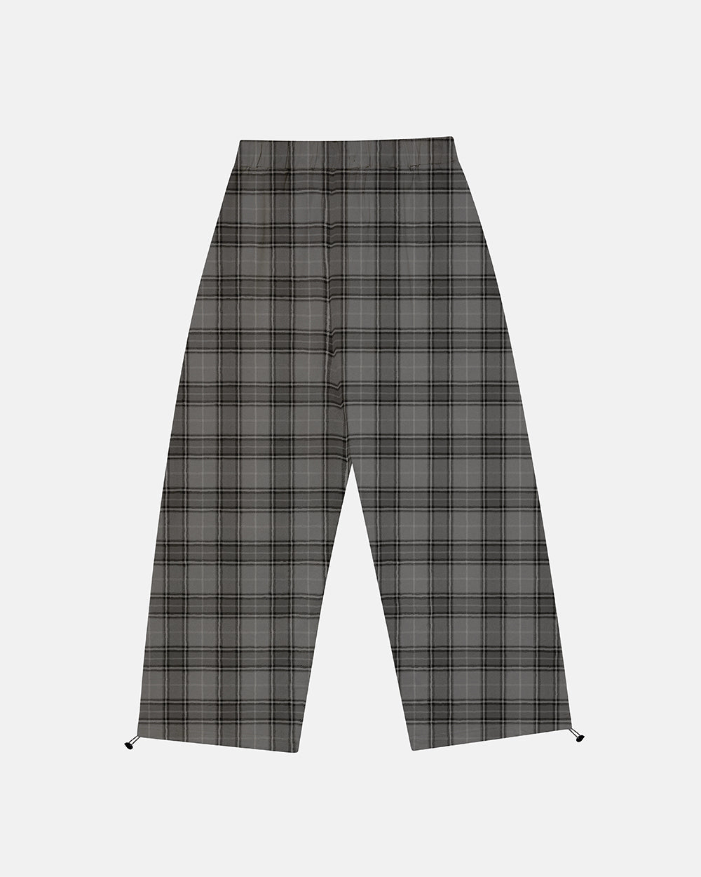 DRIFT SWEATPANTS GREY MIX - grey plaid sweatpants, back view - Cold Culture #packshot