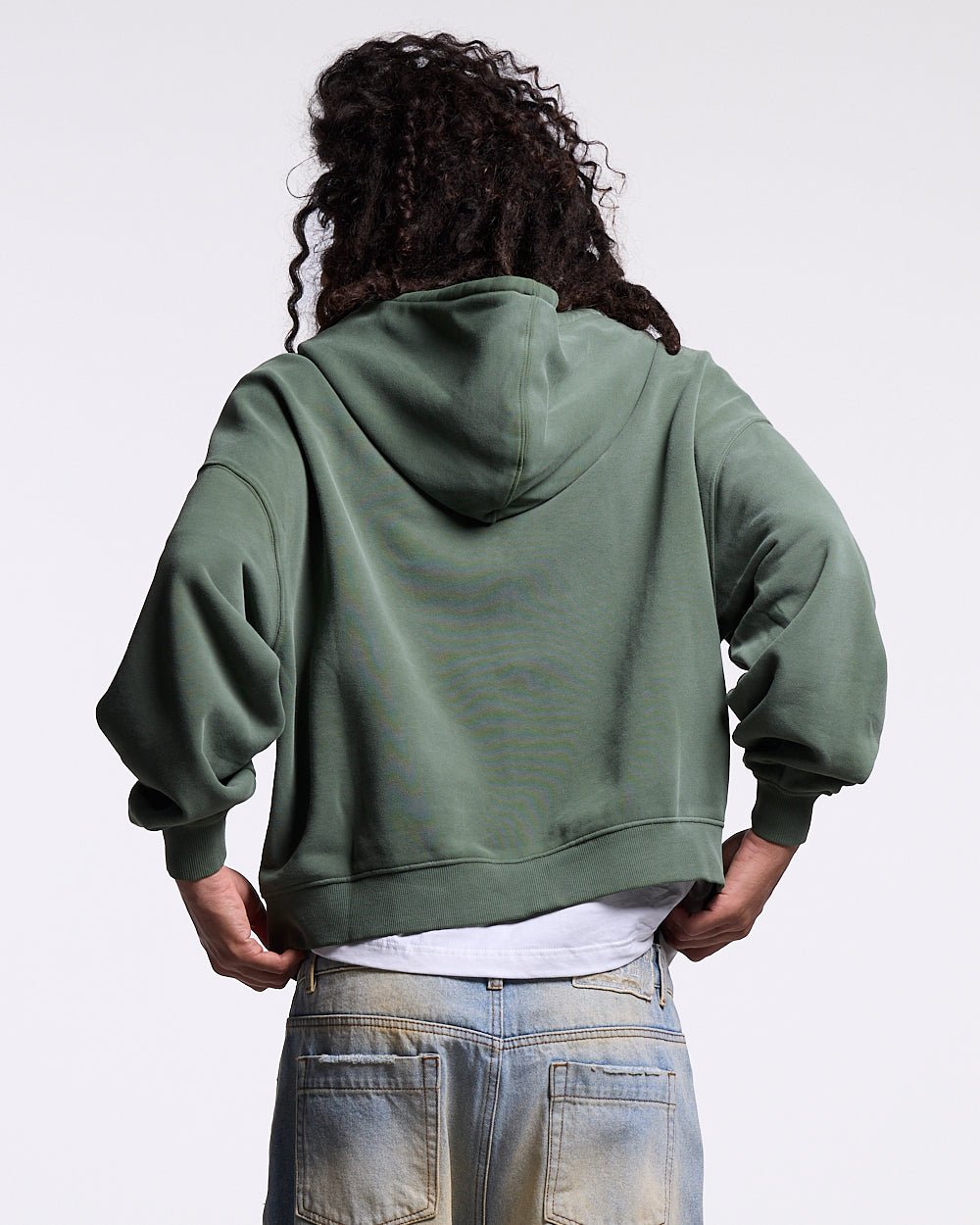 EAGLE ZIP HOODIE GREEN - Cold Culture #man